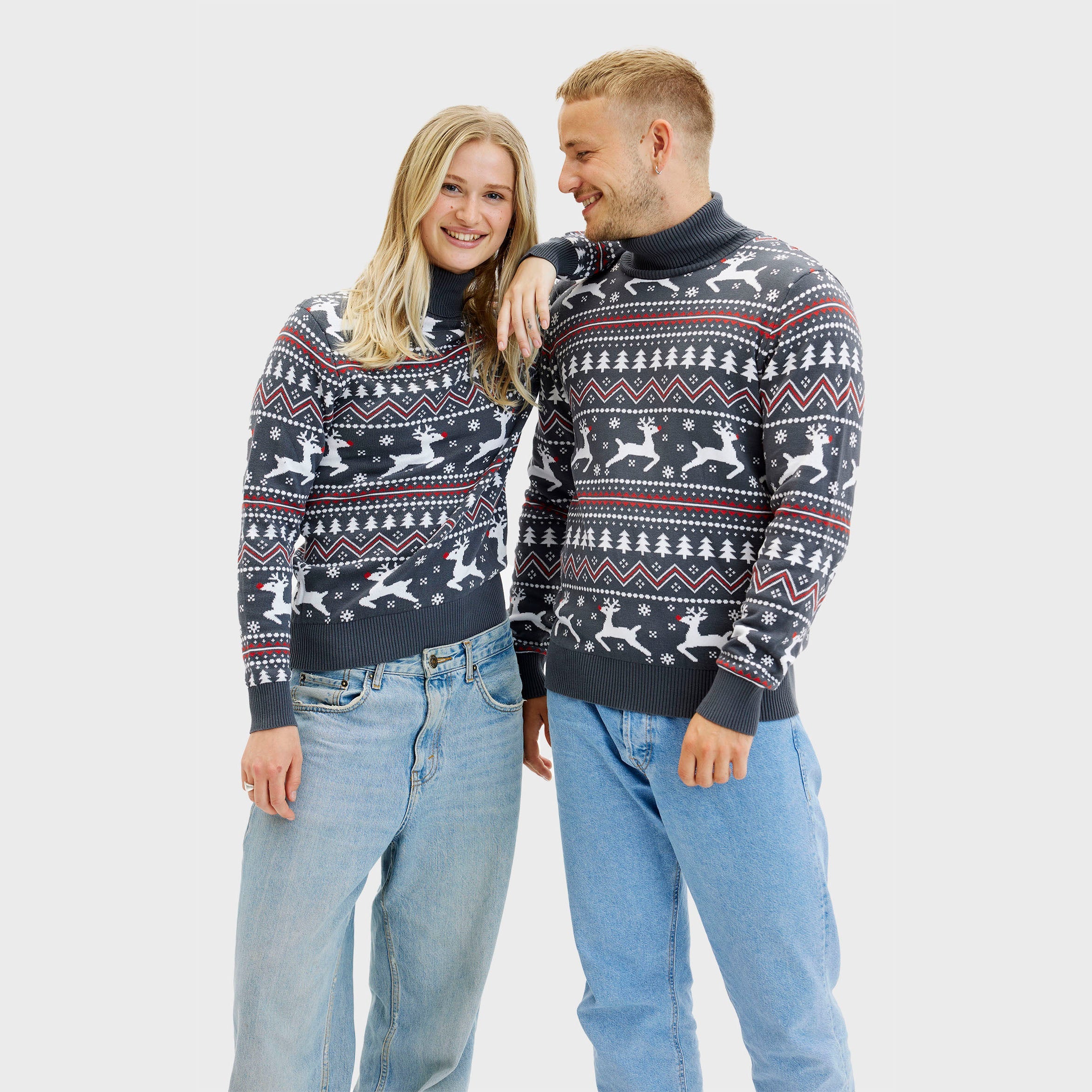The Stylish Highneck Christmas Sweater β Men